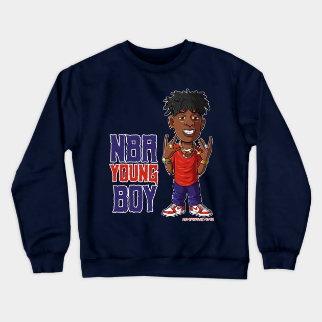NBA YOUNGBOY Crewneck Sweatshirt by NBAYoungBoyDesign